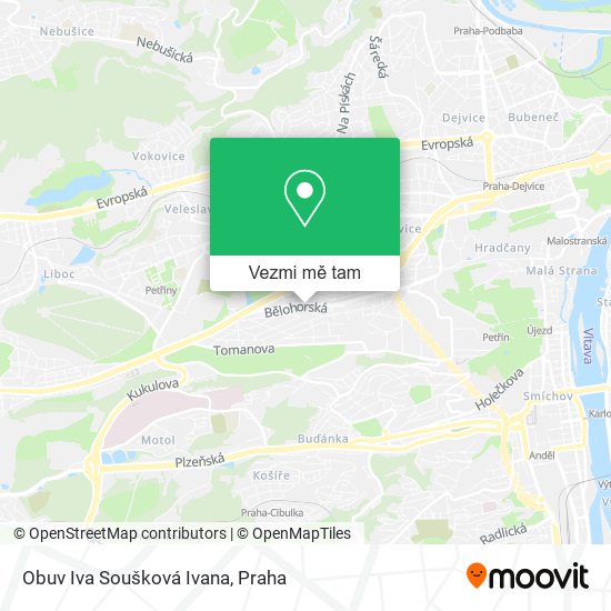 Obuv Iva Soušková Ivana mapa