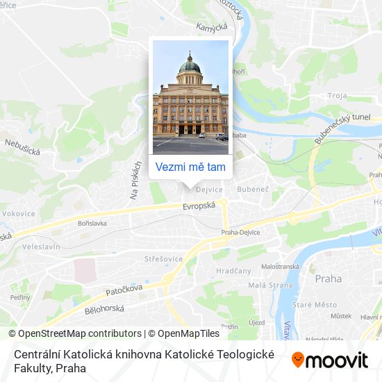 Centrální Katolická knihovna Katolické Teologické Fakulty mapa