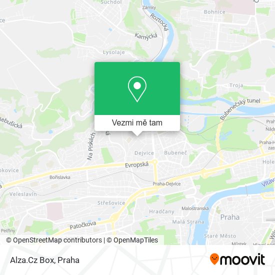 Alza.Cz Box mapa