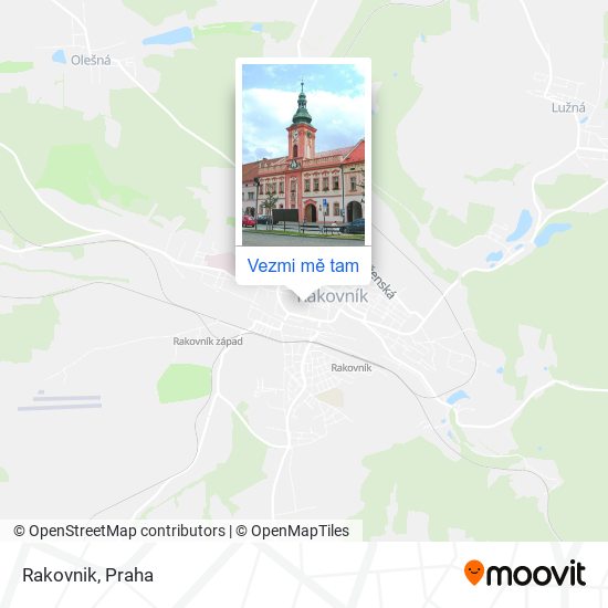 Rakovnik mapa