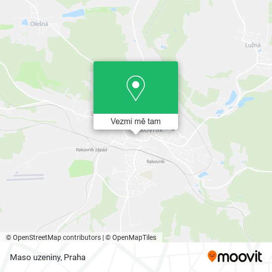 Maso uzeniny mapa