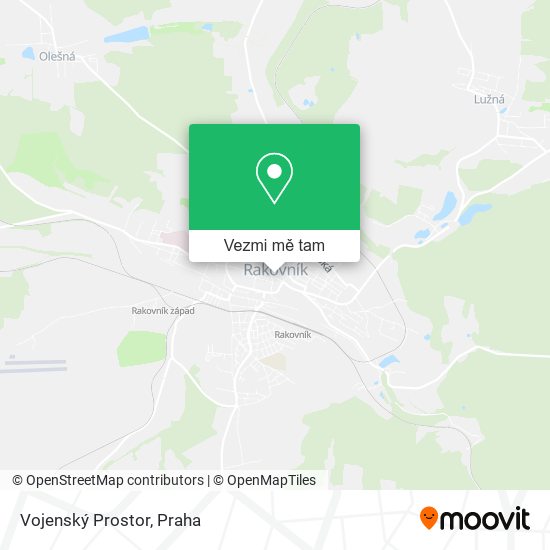 Vojenský Prostor mapa
