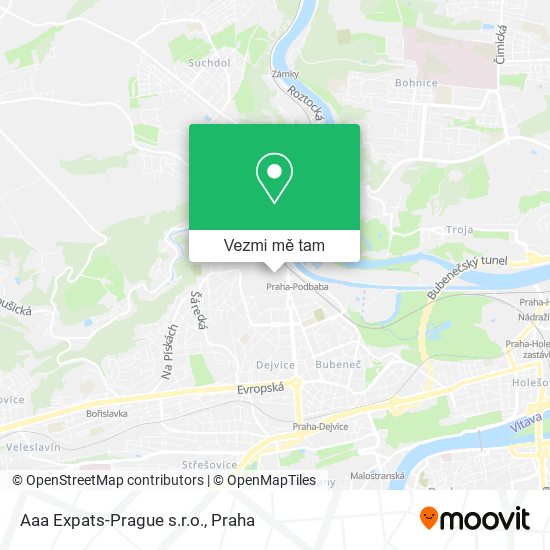 Aaa Expats-Prague s.r.o. mapa