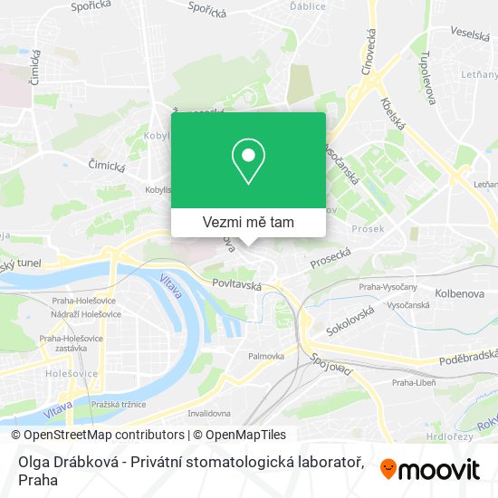 Olga Drábková - Privátní stomatologická laboratoř mapa