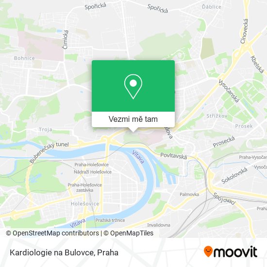 Kardiologie na Bulovce mapa