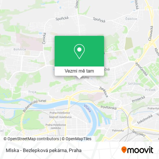 Mlska - Bezlepková pekárna mapa
