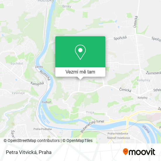 Petra Vitvická mapa