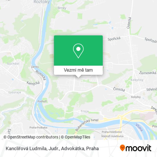 Kanclířová Ludmila, Judr., Advokátka mapa