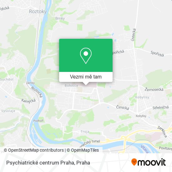 Psychiatrické centrum Praha mapa