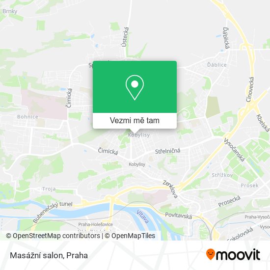 Masážní salon mapa