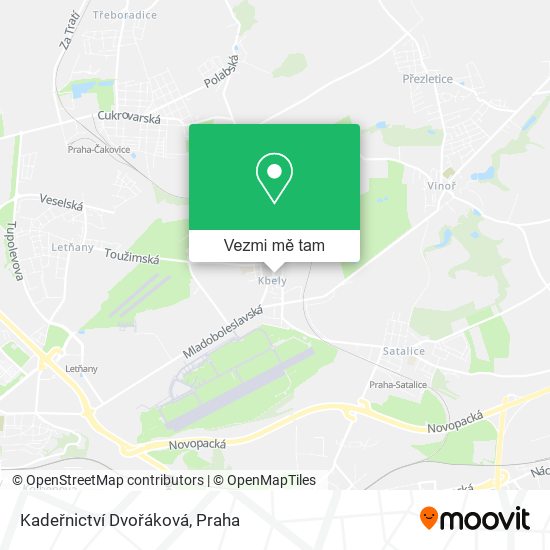 Kadeřnictví Dvořáková mapa