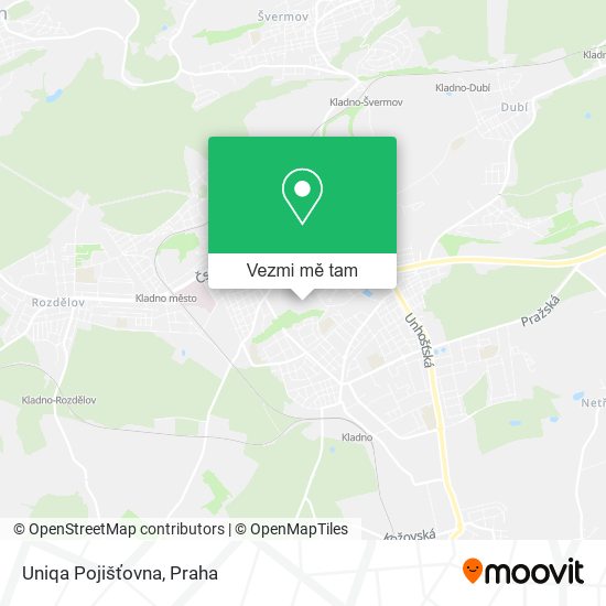 Uniqa Pojišťovna mapa