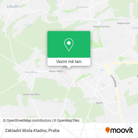 Základní škola Kladno mapa