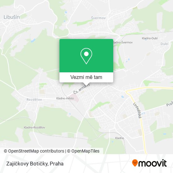 Zajíčkovy Botičky mapa