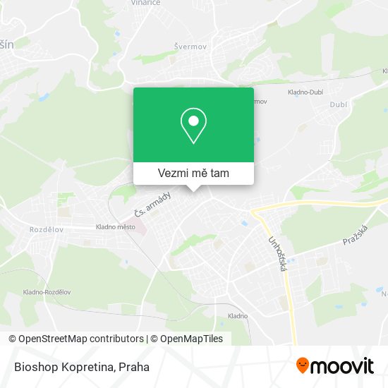 Bioshop Kopretina mapa