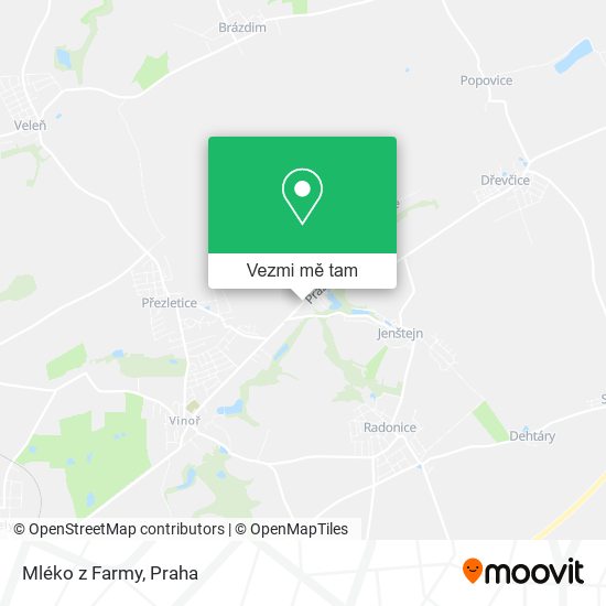 Mléko z Farmy mapa