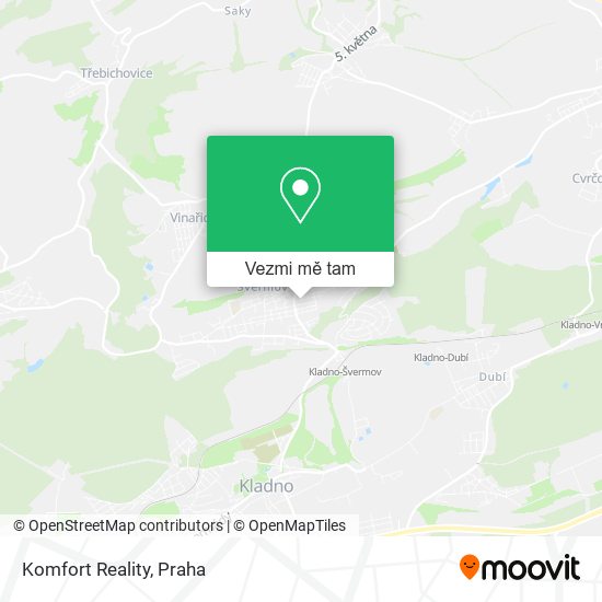 Komfort Reality mapa