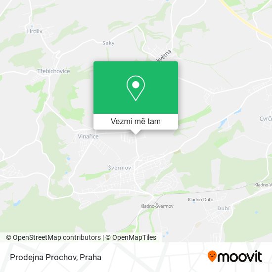 Prodejna Prochov mapa