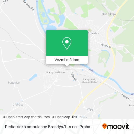Pediatrická ambulance Brandýs / L. s.r.o. mapa