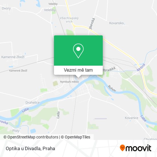 Optika u Divadla mapa