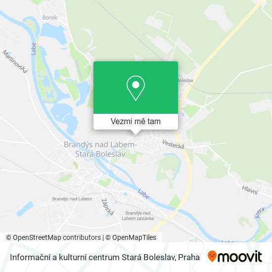 Informační a kulturní centrum Stará Boleslav mapa
