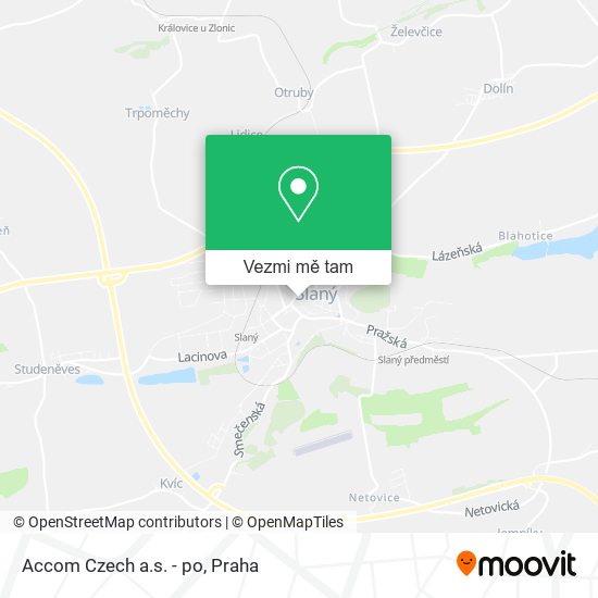 Accom Czech a.s. - po mapa