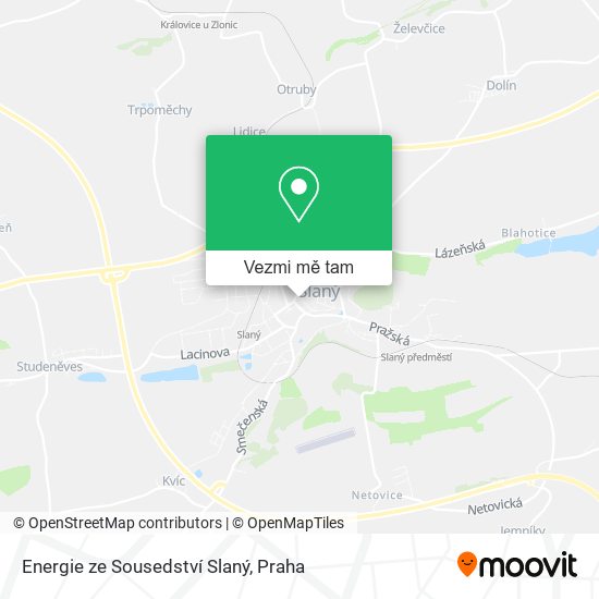 Energie ze Sousedství Slaný mapa