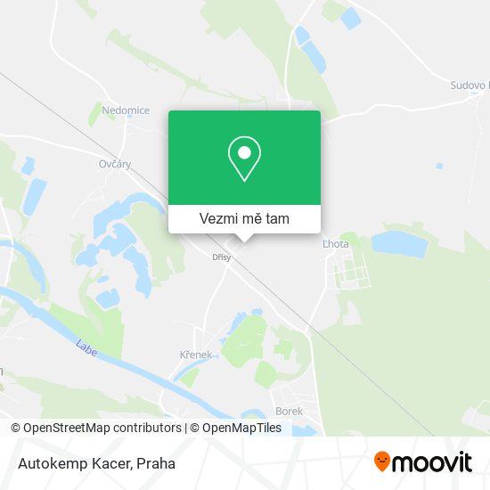 Autokemp Kacer mapa