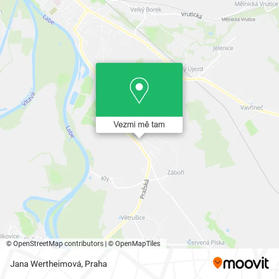 Jana Wertheimová mapa