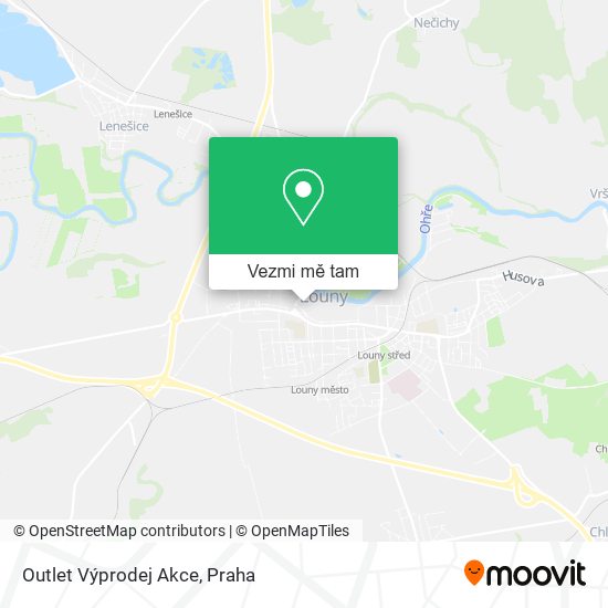 Outlet Výprodej Akce mapa