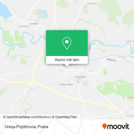 Uniqa Pojišťovna mapa