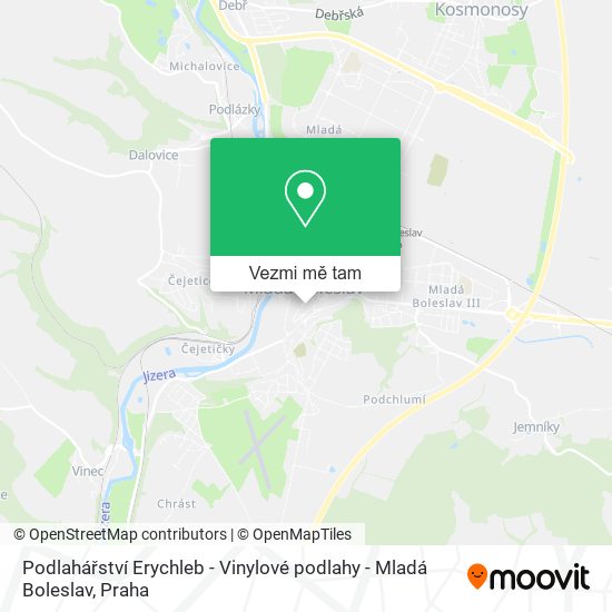 Podlahářství Erychleb - Vinylové podlahy - Mladá Boleslav mapa