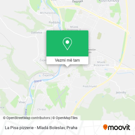 La Pisa pizzerie - Mladá Boleslav mapa