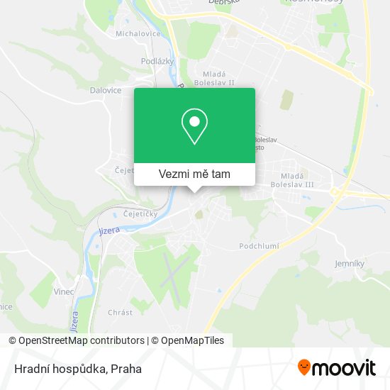 Hradní hospůdka mapa