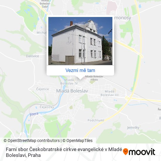 Farní sbor Českobratrské církve evangelické v Mladé Boleslavi mapa