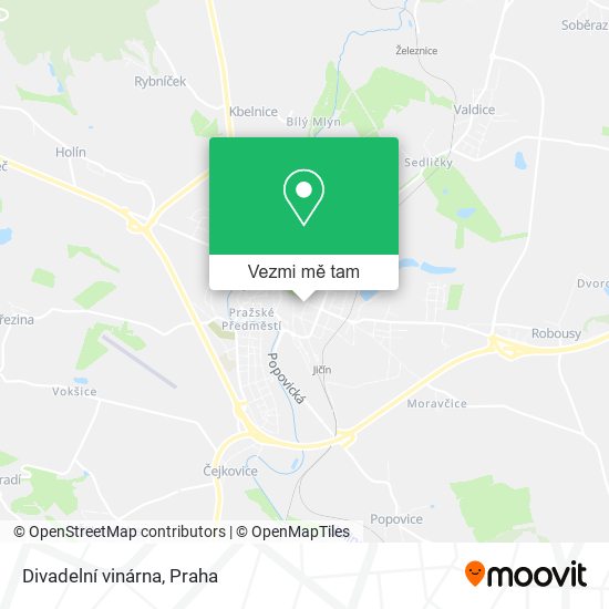 Divadelní vinárna mapa