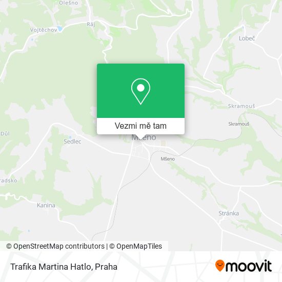 Trafika Martina Hatlo mapa