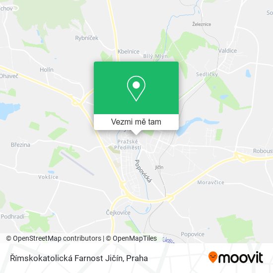 Římskokatolická Farnost Jičín mapa