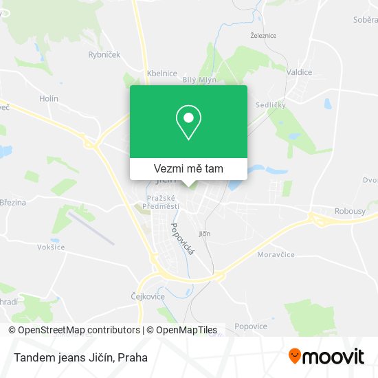 Tandem jeans Jičín mapa