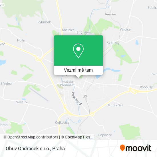 Obuv Ondracek s.r.o. mapa