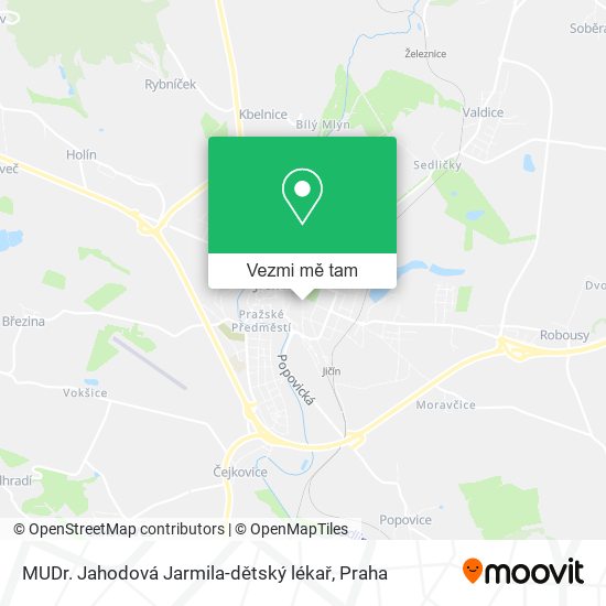 MUDr. Jahodová Jarmila-dětský lékař mapa