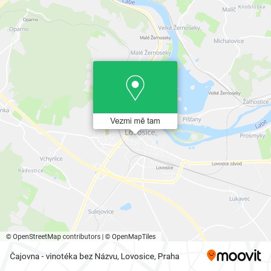 Čajovna - vinotéka bez Názvu, Lovosice mapa