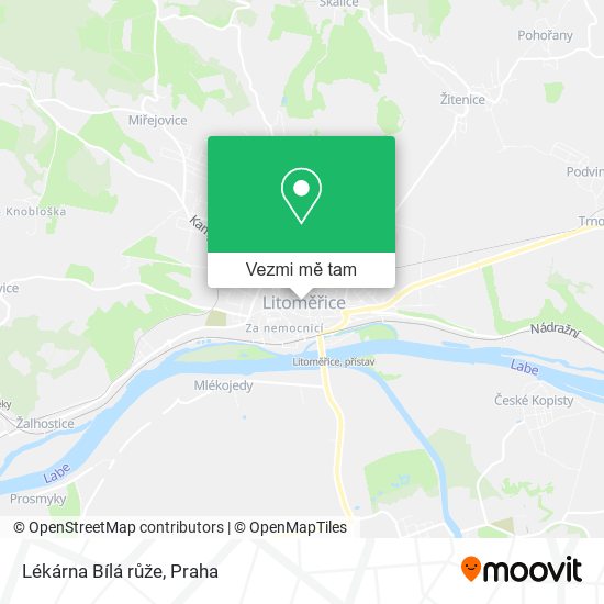 Lékárna Bílá růže mapa