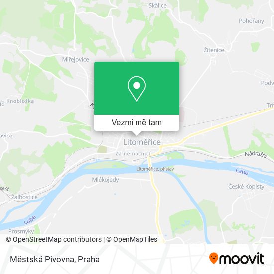 Městská Pivovna mapa