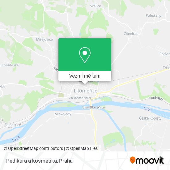 Pedikura a kosmetika mapa