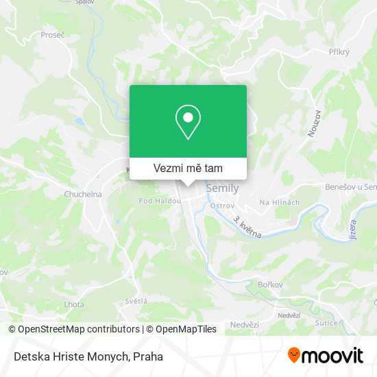 Detska Hriste Monych mapa