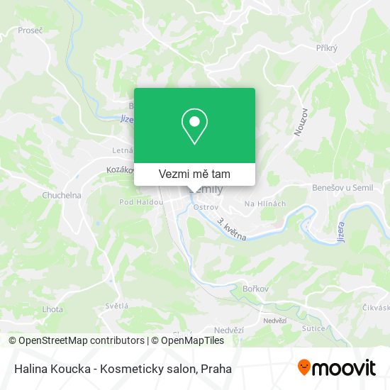 Halina Koucka - Kosmeticky salon mapa