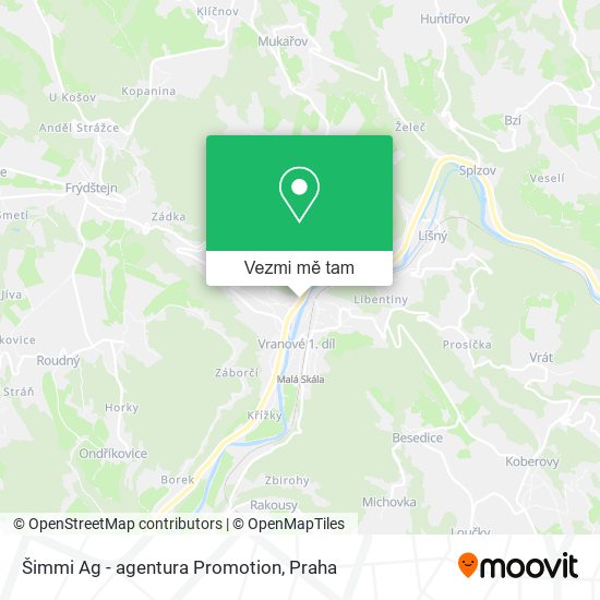 Šimmi Ag - agentura Promotion mapa