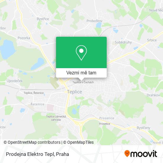 Prodejna Elektro Tepl mapa