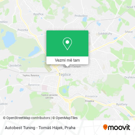 Autobest Tuning - Tomáš Hájek mapa